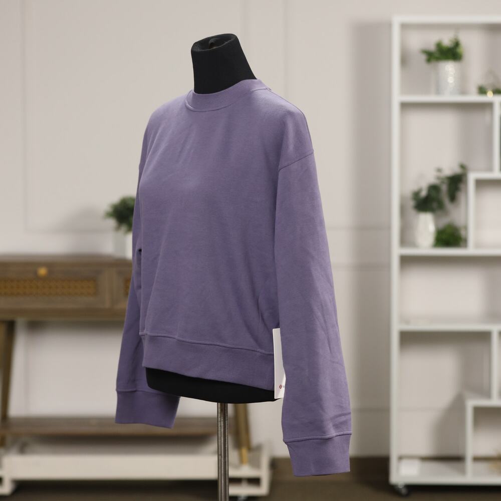 Lululemon Steady State Grape Mist Purple Oversized Crew Sweatshirt Size Small 🤍 - Picture 5 of 12